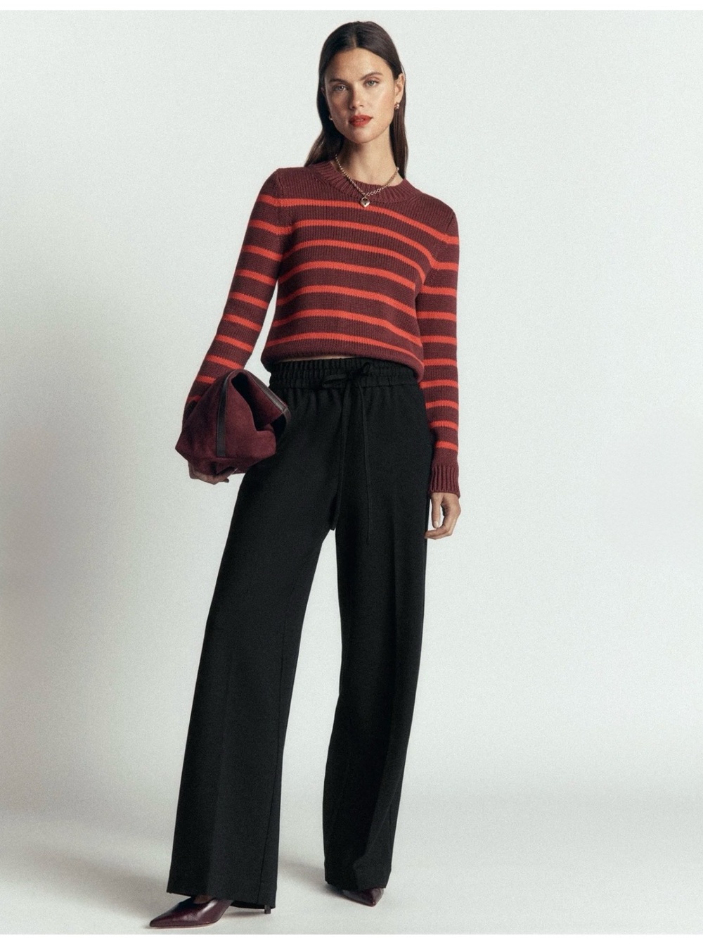 BODEN Women’s Greenwich Tie Ponte Pants Black Size 4 Regular